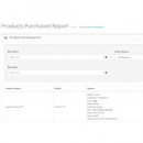 Product Purchased Report With Options